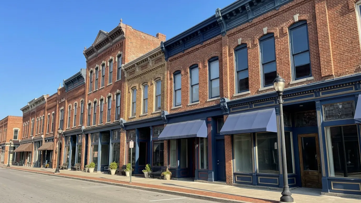 The Franklin skyline and neighborhoods