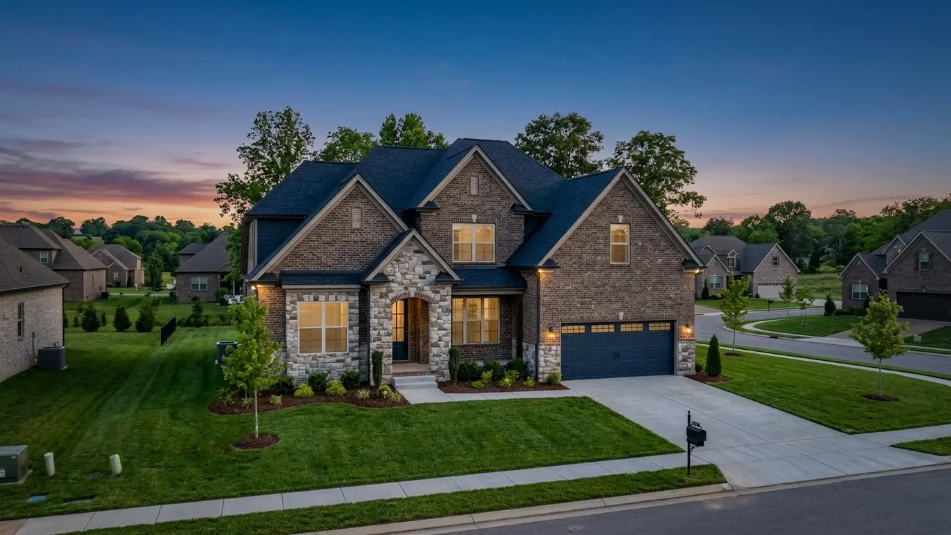The Spring Hill skyline and neighborhoods