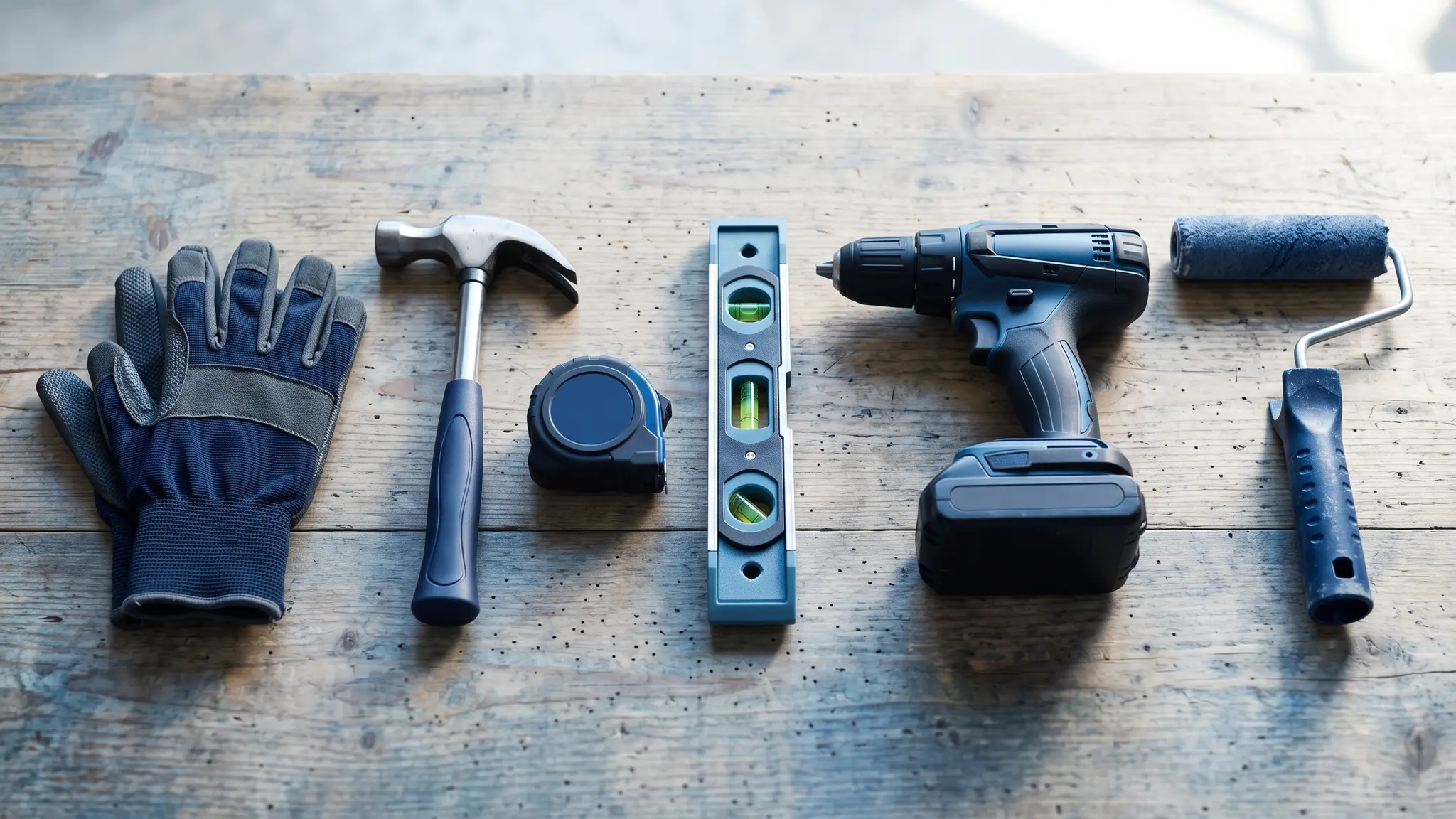 SEO for Local Businesses | Top Search SEO A row of trade tools laid out on a wooden workbench